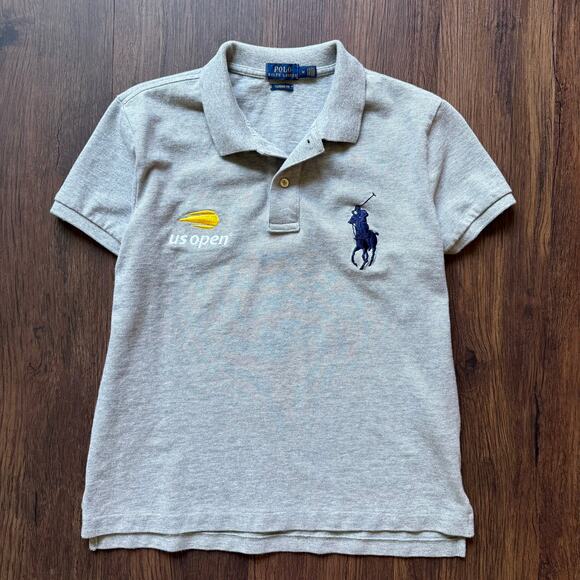 Polo Ralph Lauren US Open Classic Fit Polo Shirt Medium Gray - Picture 1 of 8